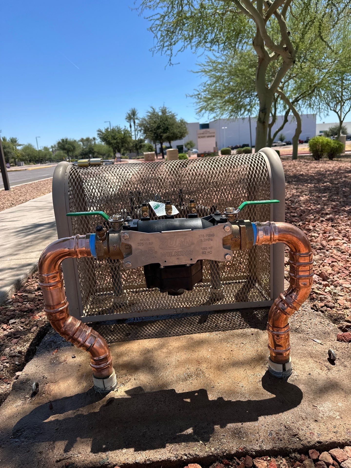 Commercial backflow preventer installation