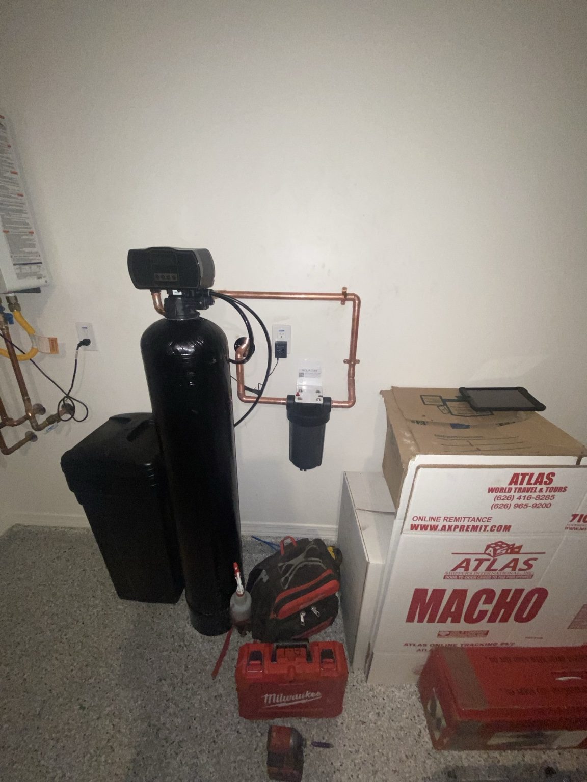 Water treatment system installed by Calico Plumbing